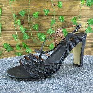 Blay‎ Women's Strappy Black Leather Size 36M Gently Used 2025